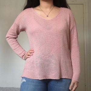 Pink sweater/Long sleeve top